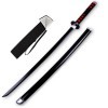 OPFWBH Épée De Guerrier en Bois, Katana, Lame De Tueur De Démons, Couteau Jouet, Anime Japonais, Cosplay, Accessoire De Dégui