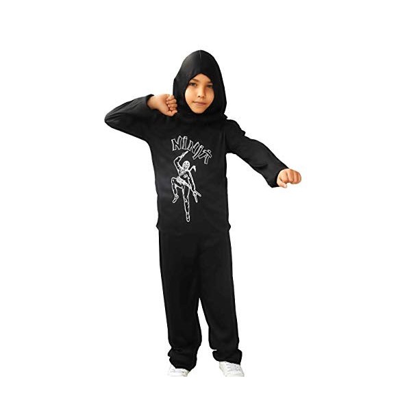 Taille M 5 6 ans Costume Ninja Warrior Enfant Déguisement Carnaval Halloween Cosplay