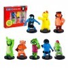 Toikido- Animals Lot de 8 Figurines de Collection Gang Beasts, GB2070, Multi-Coloured