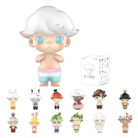 pop mart DIMOO Série rétro 1 pièce Figurine daction exclusive Personnage Boîte jouet populaire Art jouet mignon figurine cad