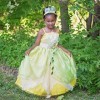 IMEKIS Robe Tiana pour Filles Déguisement Princesse Grenouille Fantaisie Halloween Carnaval Cosplay Shabiller avec Accessoir