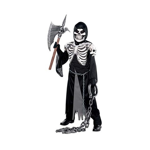 amscan- Teen Ghoulish Krypt Keeper Costume-Age Years-1 Pc Deguisement, 10235566, Noir, 12-14 Ans