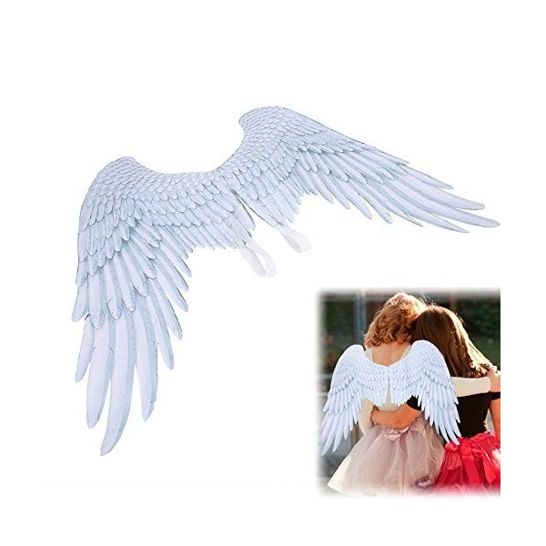 Ailes D'ange XXL Assorties Au Costume Dark Angel/Noir 80x65cm