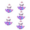 INOOMP 3 Ensembles Tutu Filles Jupes Filles Déguisement Robe Violette Tutu pour Les Petites Filles Arc-en-Ciel Tutu Jupe Enfa