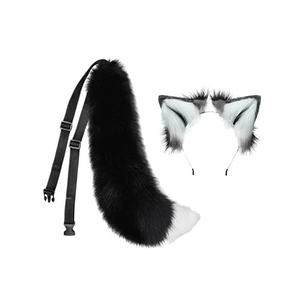 Bandeau Oreilles De Loup En Peluche – Doux Et Confortable Pour Cosplay Ou Déguisement