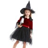 Déguisements dHalloween pour filles - sorcière dHalloween Accessoires déguisement jupe et chapeau,Costumes dassistant cosp