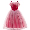 IMEKIS Costume de princesse Cendrillon Sofia pour fille - Robe tutu en tulle à volants avec accessoires de fées - Pour Hallow