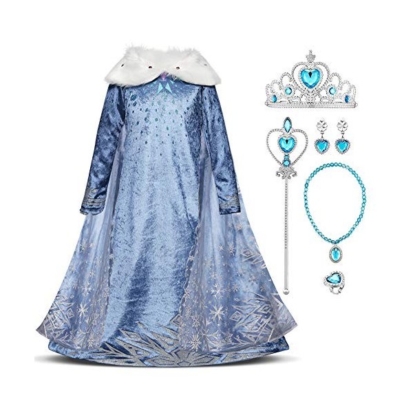 Robe princesse Elsa et Anna de la reine des neiges 2, costume de