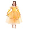 IBTOM CASTLE Filles Princesse Belle Robe de Carnaval Déguisement Hors Épaule Costume de la Beauté et la Bête Enfant Robe de S