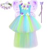 Robe Plage Fille Enfants Enfant en Bas âge bébé Filles Printemps été Floral sans Manches fée déguisement Costumes Costume Acc