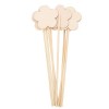 ibasenice 40 Pièces Costume De Princesse Enfants Jouets Bricolage Art Vos Accessoires De Jeu Fée Inachevée Blanc Pour En Bois