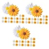 Toyvian Boucle Doreille Mariée 80 Pièces Pendentif Tournesol Accessoires Porte-Clés Accessoires Tournesol Ornements Fleurs P