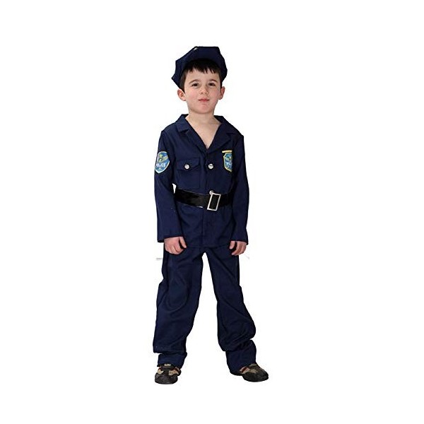 Inception Pro Infinite Déguisement de policier - Enfant - Taille L 120 - Carnaval - Halloween - 130 cm - idée cadeau original