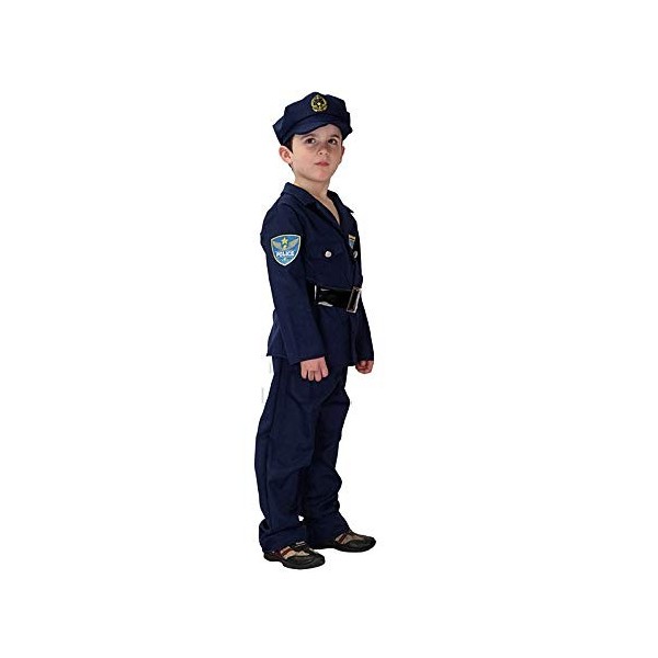 Inception Pro Infinite Déguisement de policier - Enfant - Taille L 120 - Carnaval - Halloween - 130 cm - idée cadeau original