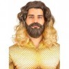 Funidelia | Perruque Aquaman avec barbe pour femme et homme Super héros, DC Comics - Accessoire pour Adultes, accessoire pour