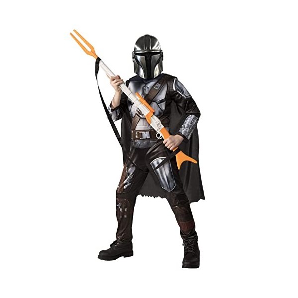 Rubies - STAR WARS officiel -Déguisement luxe The Mandalorian 3-4 ans, Gris et Marron