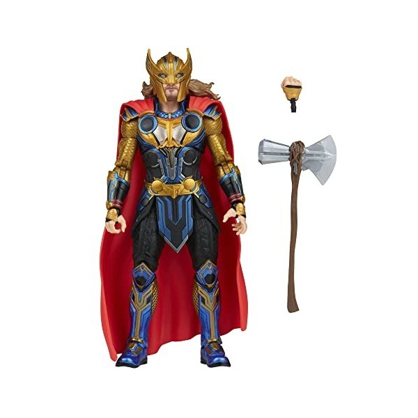 Marvel Legends Thor: Love and Thunder, Figurine de Collection Star-Lord de 15 cm, 2 Accessoires, 1 pièce Build-a-Figure