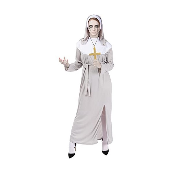 Funidelia | Déguisement nonne zombie pour femme Déguisement pour Adultes et accessoires pour Halloween, carnaval et fêtes - T