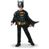 RUBIES - DC officiel - BATMAN - Déguisement luxe enfant édition Batman 80 ans noir - Taille 3-4 ans - Costume avec combinaiso