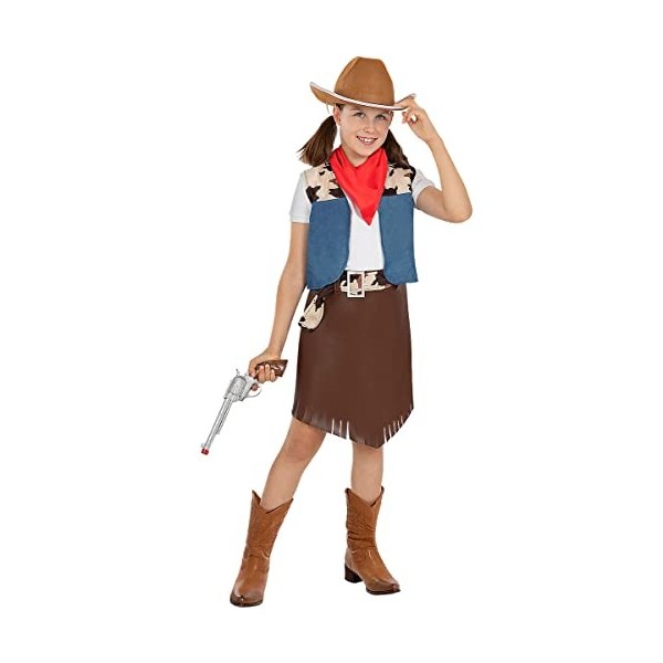 Funidelia | Déguisement cowboy pour fille Cowboys, Indiens, Western - Déguisement pour enfant et accessoires pour Halloween, 