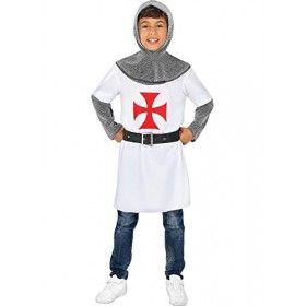 Funidelia | Déguisement chevalier templier pour garçon Médiévaux, Moyen Age, Chevalier - Déguisement pour enfant et accessoir