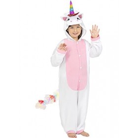 Funidelia | Déguisement licorne rose onesie pour fille et garçon Originaux & Amusants - Déguisement pour Enfant et accessoire