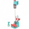 CLEMENT CLEMENTINE - Aspirateur sans Fil avec Accessoires - Jeu dImitation - 110401 - Bleu - Plastique - Ménage - Jouet Enfa