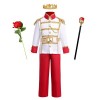 IMEKIS Costume dHalloween royal roi roi costume prince charmant déguisement enfant manches longues vestes avec pantalon mant