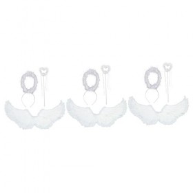 Holibanna 3 Ensembles DAiles Bandeau Ailes Pour Filles Ailes DAnge Accessoires De Costume Pour Filles Costume De Bal Fée Ca