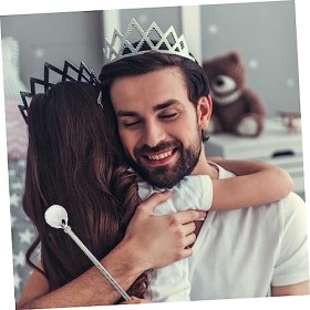 DOITOOL Canne De Marche 2 Pièces Pageant Bal Thème Sceptre Filles Rôle Festival Strass Reine Jeu De Rôle -Canne Fée Mystique 