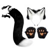 Perfeclan Anime Chat Costume Animal, Queue en Peluche Chaton Bandeau S Accessoires Accessoires pour Cosplay Cadeaux Adultes, 