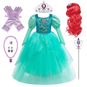 Tyidalin Peach Princesse Déguisement Robe pour Enfant Filles Super Costume  Rose Mario avec Accessoires pour Halloween Carnaval Anniversaire :  : Jeux et Jouets