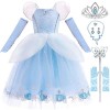 Tyidalin Déguisement Cendrillon Filles Enfants Princesse Robe Halloween Carnaval Partie Cinderella Cosplay Costume