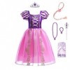 Lito Angels Deguisement Robe Costume Princesse Raiponce avec Accessories Enfant Fille, Taille 13-14 ans étiquette en tissu 1