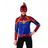 Rubies- Captain Marvel Déguisement, Filles, 700603M, Multicolore, m