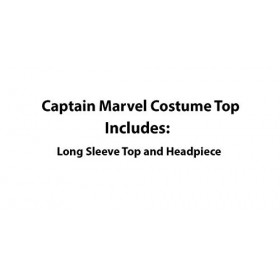 Rubies- Captain Marvel Déguisement, Filles, 700603M, Multicolore, m