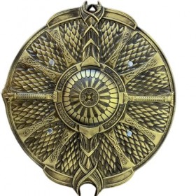 damdos Accessoires dhalloween Cosplay Bouclier pour Go-War Leviathan Kratos Shields Arme Cadeau danniversaire de Noël Marro