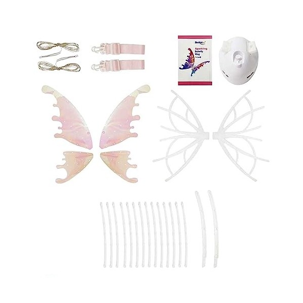 Harilla Aile de papillon mobile ailes de Cosplay princesse déguisement décoration aile delfe pour fête jeu de rôle adultes e