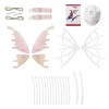 Harilla Aile de papillon mobile ailes de Cosplay princesse déguisement décoration aile delfe pour fête jeu de rôle adultes e