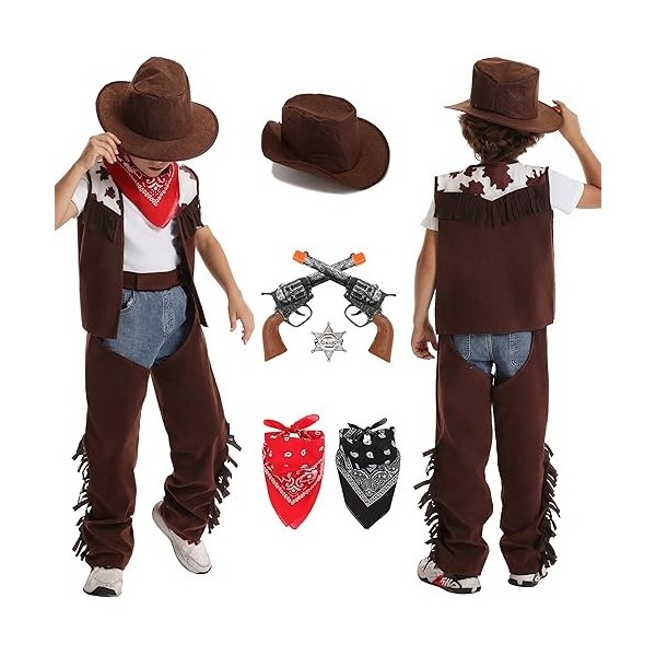 Chapeau cowboy noir enfant : Deguise-toi, achat de Accessoires
