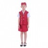 NUOBESTY 1 Set Enfants Cosplay Costume Enfants Hôtesse de Lair Costume Hôtesse de Lair Enfants Jeu de Rôle Cosplay Accessoi