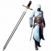 NURCIX Prop de Halloween Cosplay, 88cm Katana de Assassins Creed, Modèle Arme de Demon Slayer, Sword de Samourai Ninja, Acce
