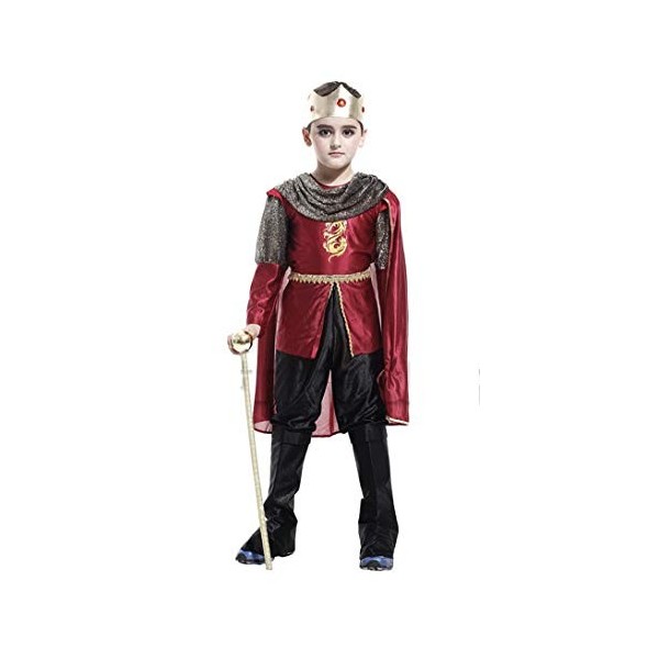 KIRALOVE Costume - prince - enfants - carnaval - halloween - déguisement - excellente qualité - taille m 110/120 cm cosplay
