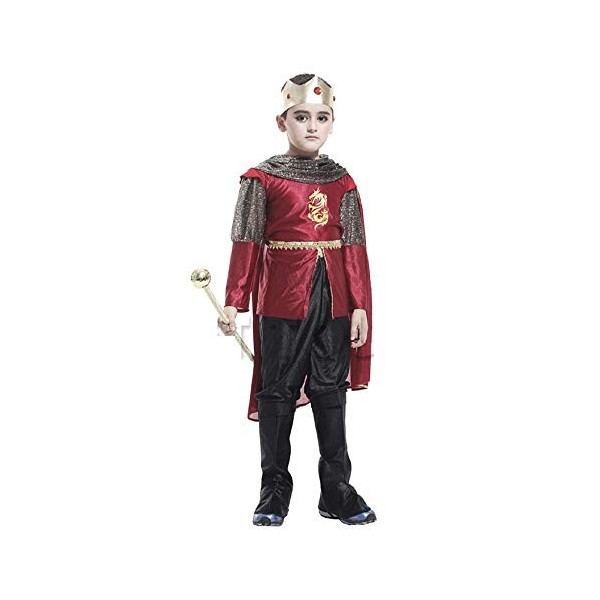 KIRALOVE Costume - prince - enfants - carnaval - halloween - déguisement - excellente qualité - taille m 110/120 cm cosplay