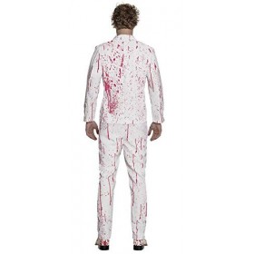 Boland 79094 Déguisement pour Adulte Mr Slaughter Taille 50/52 Blanc/Rouge