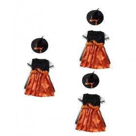 Toyvian 3 Ensembles De Robes DHalloween Costume De Fête DHalloween Accessoires De Costume DHalloween Jupe De Costume DHal