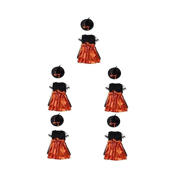 Toyvian 3 Ensembles De Robes DHalloween Costume De Fête DHalloween Accessoires De Costume DHalloween Jupe De Costume DHal