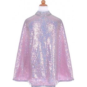 Great Pretenders- Silver Sequins Cape Bonnets, Masques et Accessoires pour fête, 50663, Rose