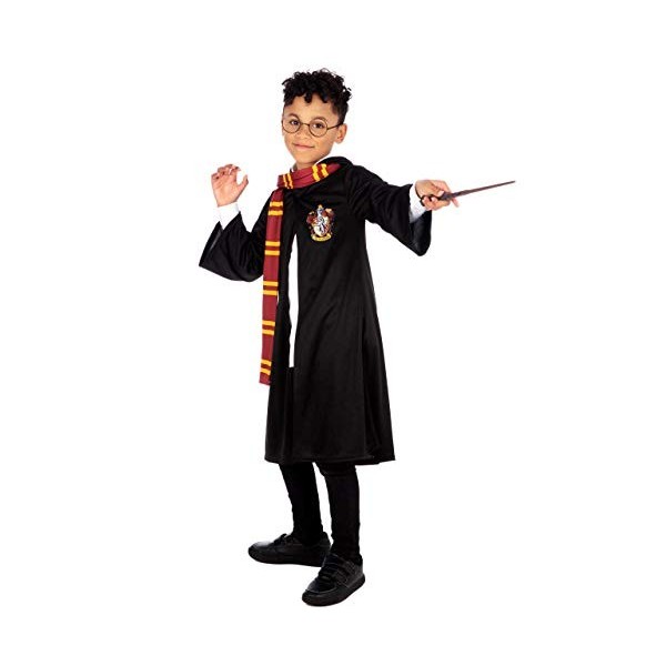 Harry Potter Deguisement Enfant | Cape Gryffondor | Déguisements pour Enfants Hogwarts Noir 11-12 ans