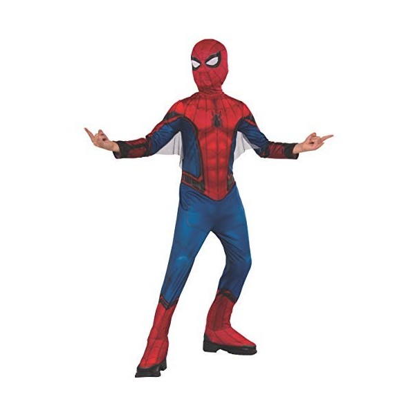 Rubies Costume Officiel Marvel Spider-Man loin de Chez soi, Spiderman Enfant Bleu et Rouge, Grand - 8-10 ans